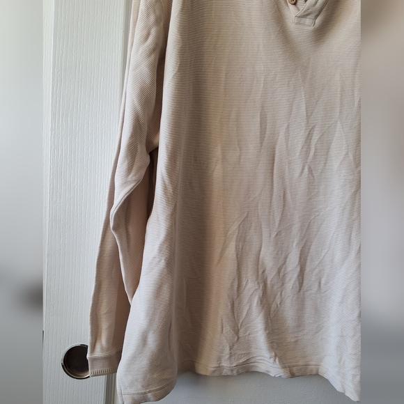 Tommy Bahama Men XL Vintage Silk Cotton Ribbed Collared Long Sleeve Golf Casual - Picture 5 of 10